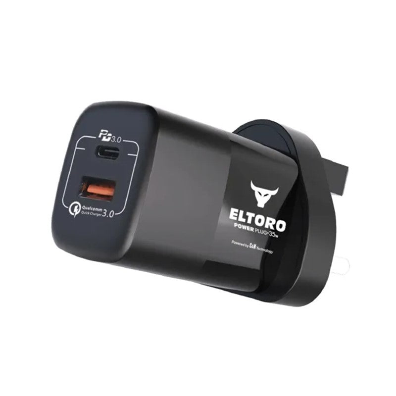 إلتورو شاحن بلس 35 واط باور دليفري 3 كيو سى ، أسود إلتورو شاحن بلس 35 واط باور دليفري 3 كيو سى ، أسود